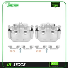 Front Left Right Brake Calipers With Bracket Pair For 2009-2012 Suzuki Equator