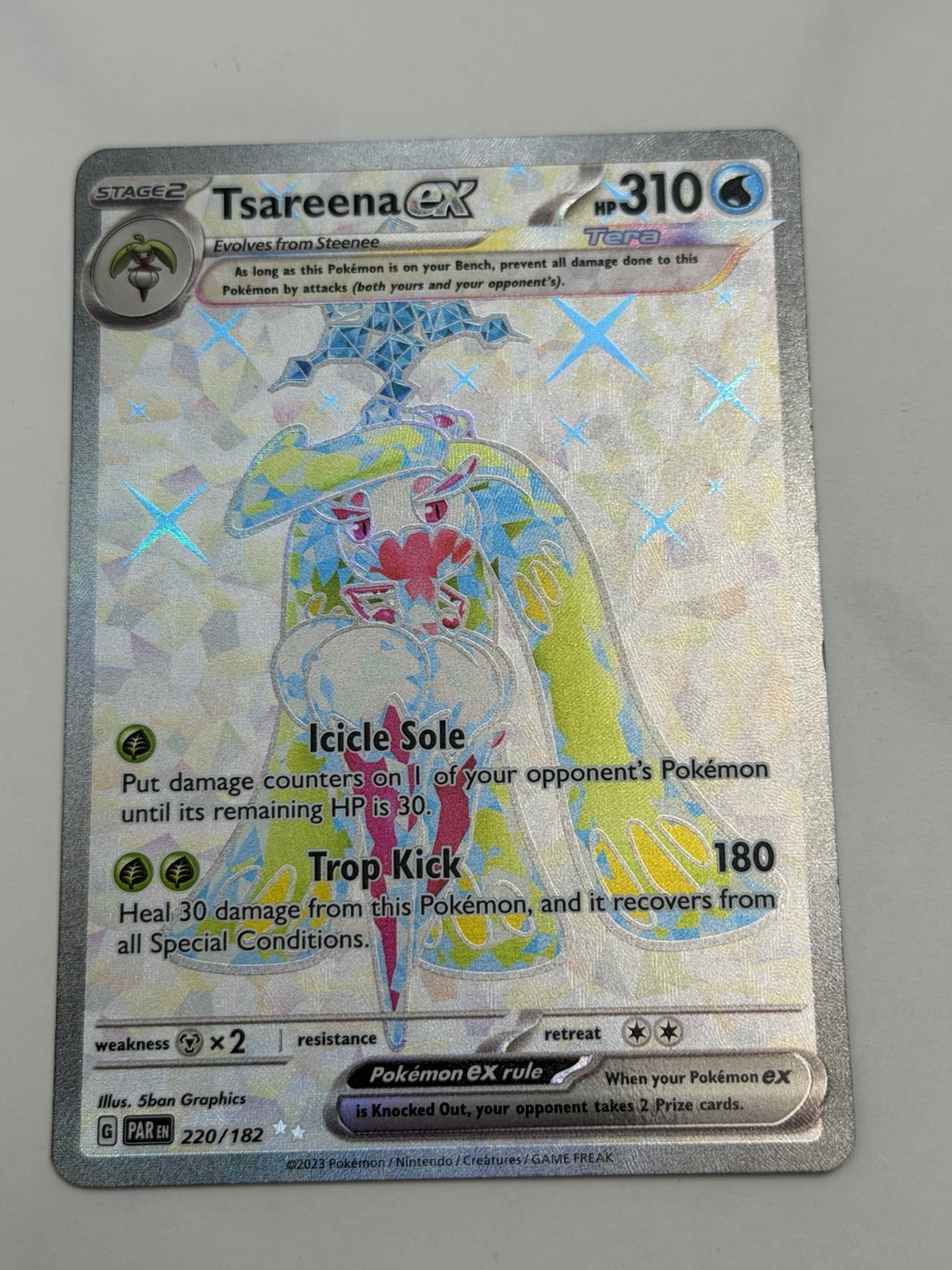 Tsareena ex - Ultra Rare SV04: Paradox Rift 220/182 NM