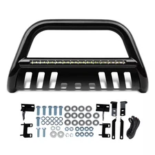 Front Bumper Grille Guard For 09-18 Dodge Ram 1500 Bull Bar Push w/ Light Bar
