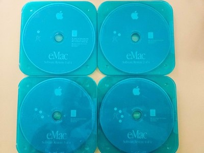 Macintosh eMac Mac OS 10.1.4 and 9.2.2 Restore Discs 1, 2, 3 and 4