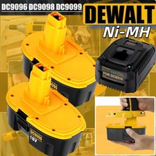 18 Volt For DeWalt 18V 7.0AH 5.0AH Battery PACK / Charger DC9096-2 DC9096 DC9099