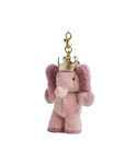 NEW Coach Pink Elephant Ellie Crown Bag Charm Keychain Gold Hardware NWT Gift