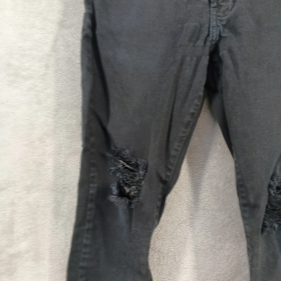 Jeans ajustados desgastados NEO BLUE para hombre cintura negra 28" hechos en EE. UU. Foto 4 de 4