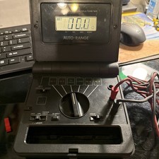 Vtg MICRONTA 22-193 Digital Multimeter Auto-Range w/Probes Cables by Radio Shack