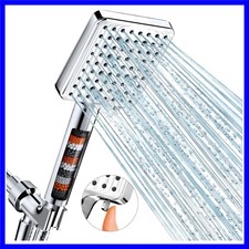 Filtered Shower Head - 6 Modes High Pressure Handheld Shower Head with Filter...