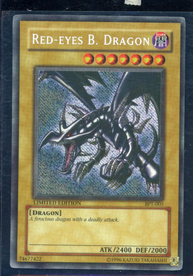 YuGiOh Red-Eyes B. Dragon BPT-005 REVERSE FOIL Secret Rare