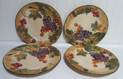 Certified International Pamela Gladding Tuscany 11'' Dinner Plates  Set of 4