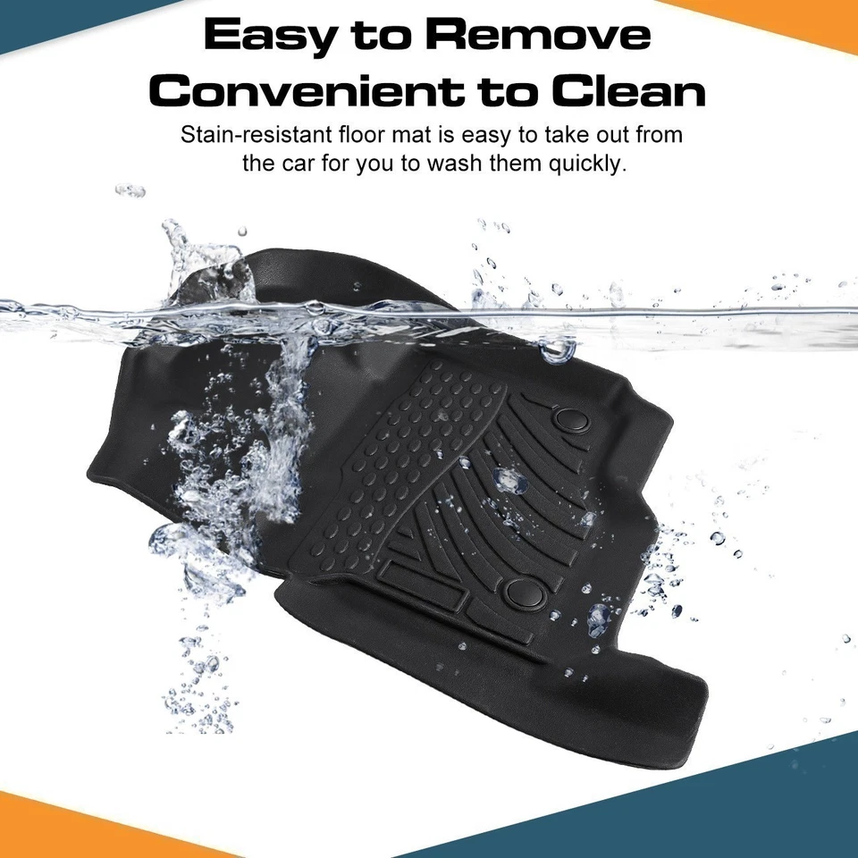 Tapetes forro de coche para Ford F-150 F150 SuperCrew Cab 2010-2025 TPE  Foto 3 de 4