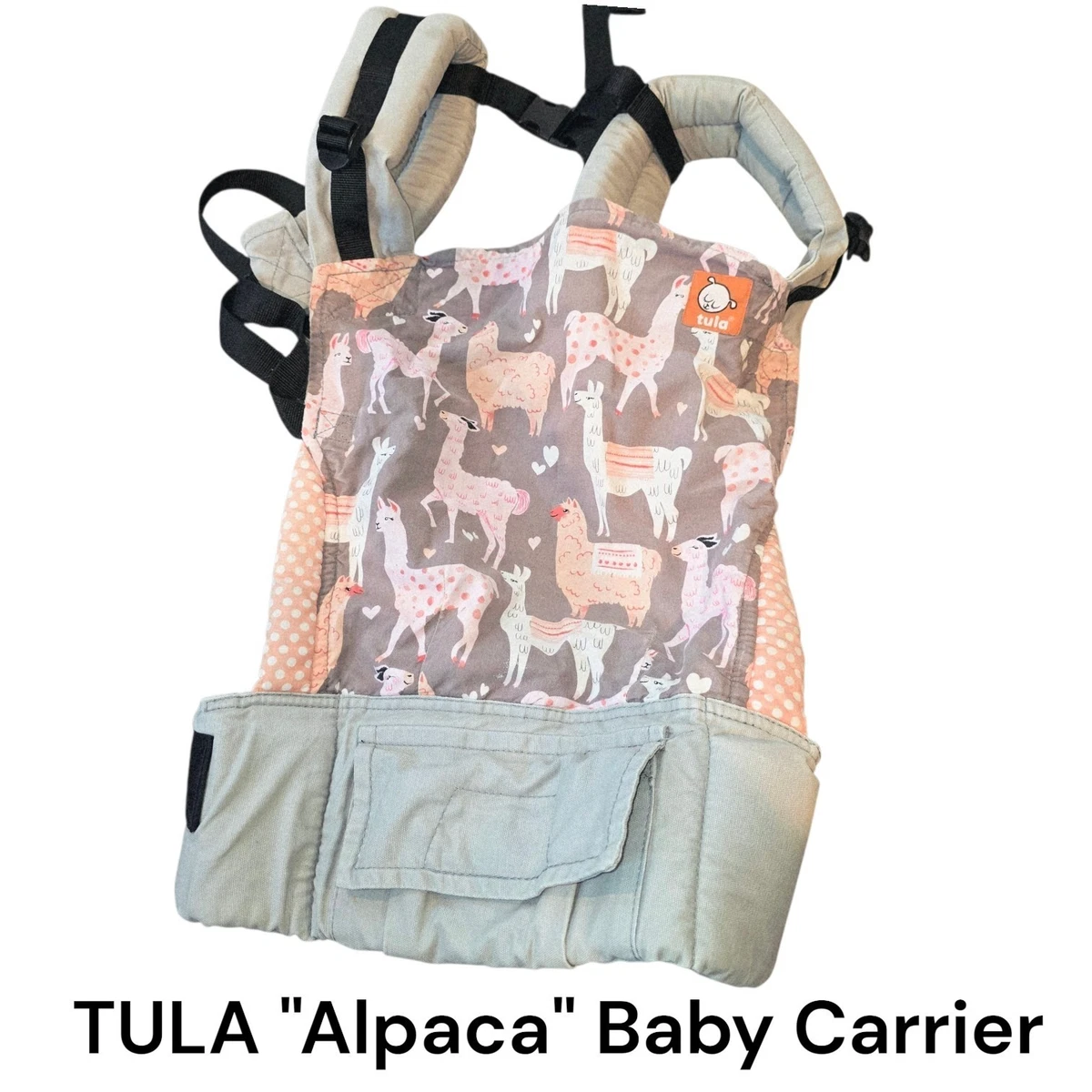 Tula Alpaca Coral Gray Ergonomic Adjustable Baby Toddler Wearing Travel Carrier Gray Tula Toddler Baby Carriers, Slings & Backpacks for sale  main image 4