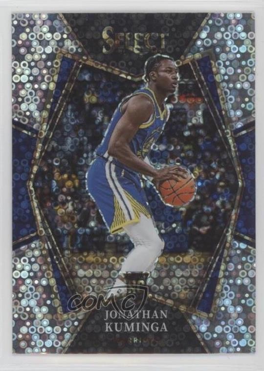 2021-22 Panini Select Premier Level Disco Prizm Jonathan Kuminga #123