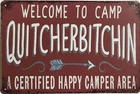 Tin Metal Sign For New Vintage Camping Welcome to Camp 8x12