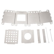 Titanium Faltbarer Holzofen Kompakter Pocket Alkoholofen f??r Camping und Angeln – Bild 20