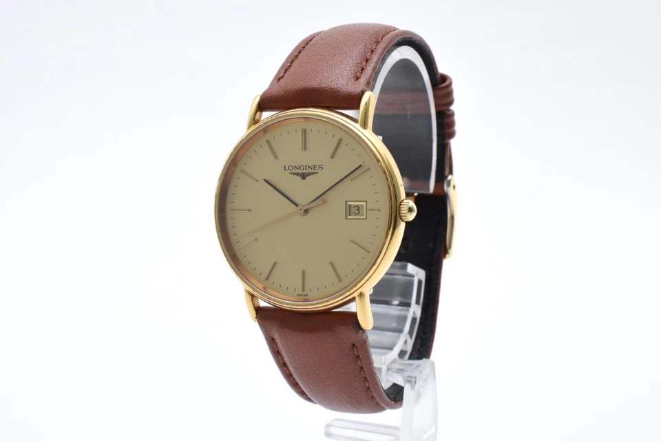 [Casi COMO NUEVO] Reloj Longines L4.636.2 Oro Gran Clásico Fecha Cuarzo Para Hombre de JP Foto 3 de 4