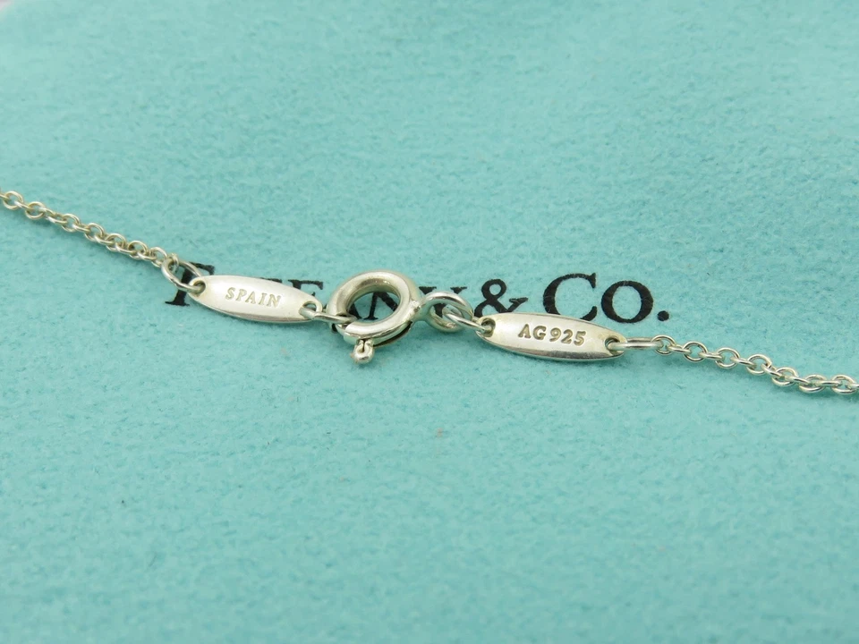 Collar colgante TIFFANY & CO diamantes de plata esterlina por yarda PVP AUD 935 Foto 4 de 4