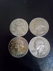 1952 1953D 1958D 1959 Washington 90% Silver Quarters Spot Silver Very Nice LOT!!