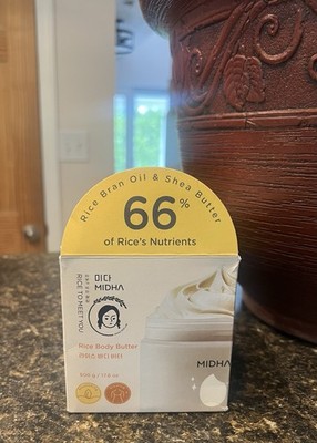 MIDHA KOREAN BEAUTY Rice Bran Extract & Rice Oil Body Butter With Shea Butter!