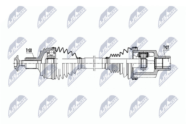 NTY Antriebswelle NPW-ME-075 FüR Mercedes Klasse W222 V222 X222 C217 350 Bluetec-image