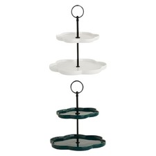 Alzata per cupcake a 2 piani, supporto per dolci, ciambelle, dolcetti,