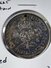 1938 Great Britain Florin Silver Coin Holed