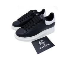 Alexander McQueen Leather Casual Sneaker Men's Black 553680-WHGP5-1070