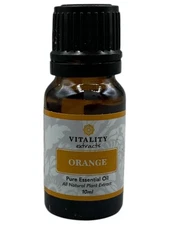 Vitality Extracts Orange Pure Essential Oil 10ml Bottle For Aromatherapy