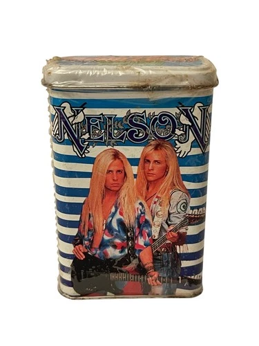 Vintage 1991 NELSON Rock Express BUBBLE GUM Tin 24 Sticks SEALED Complete