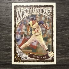 2025 Topps Allen & Ginter Wicked Curves WC-35 Don Drysdale – Los Angeles Dodgers