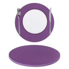 Round Paper Placemats 13 inch Disposable Paper Place Mats for 100 PCS Purple