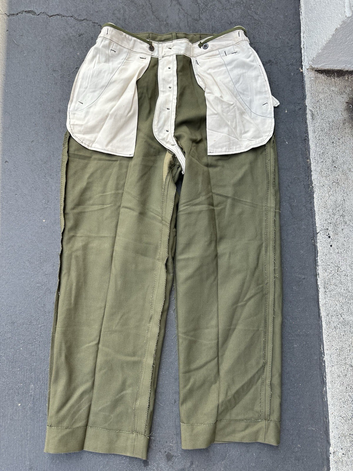 Vintage 1950s US Army M-51 Wool Field Trousers Men's … - Gem