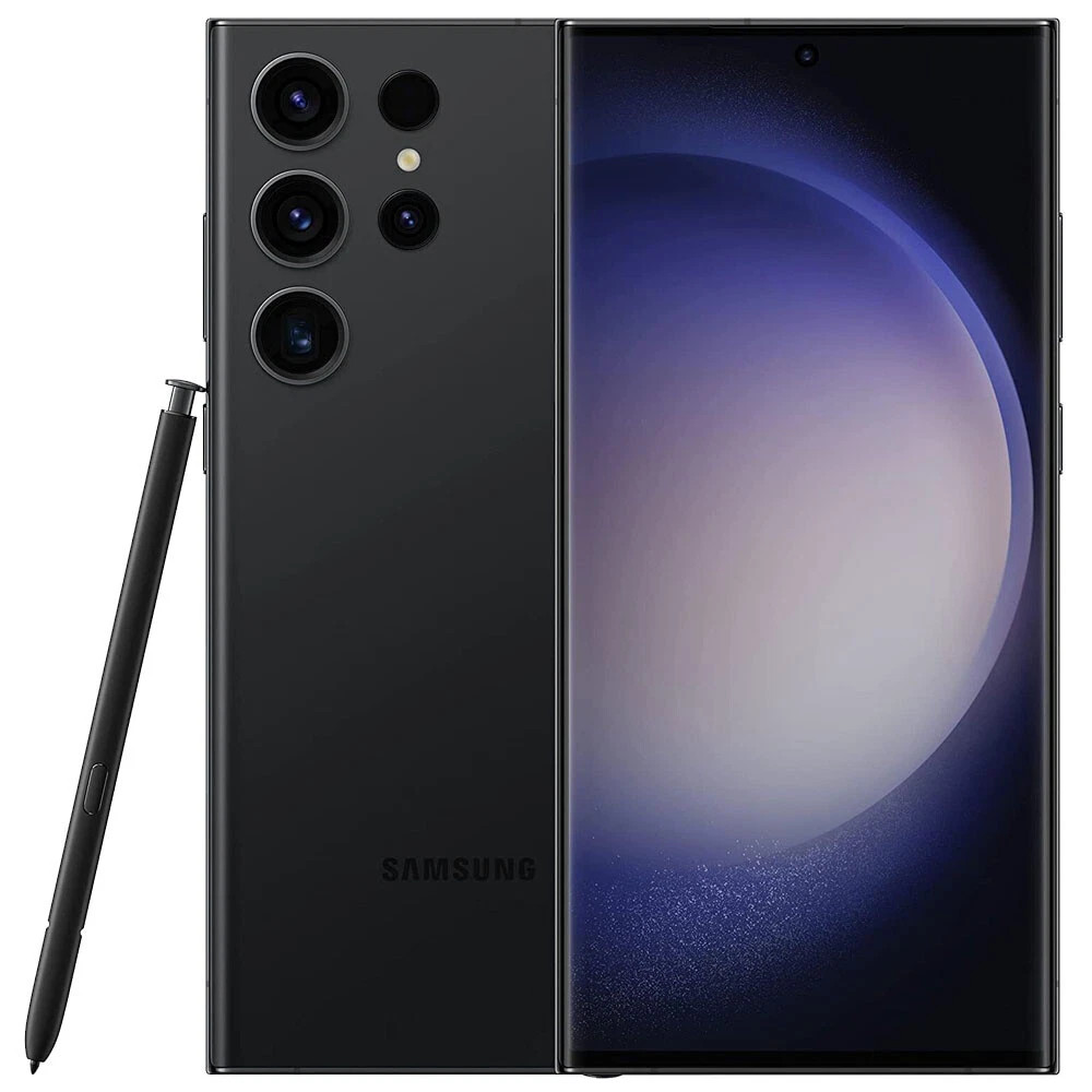 Black Samsung Galaxy S23 Ultra 5G SM-S918U 256GB Factory Unlocked ❖ New