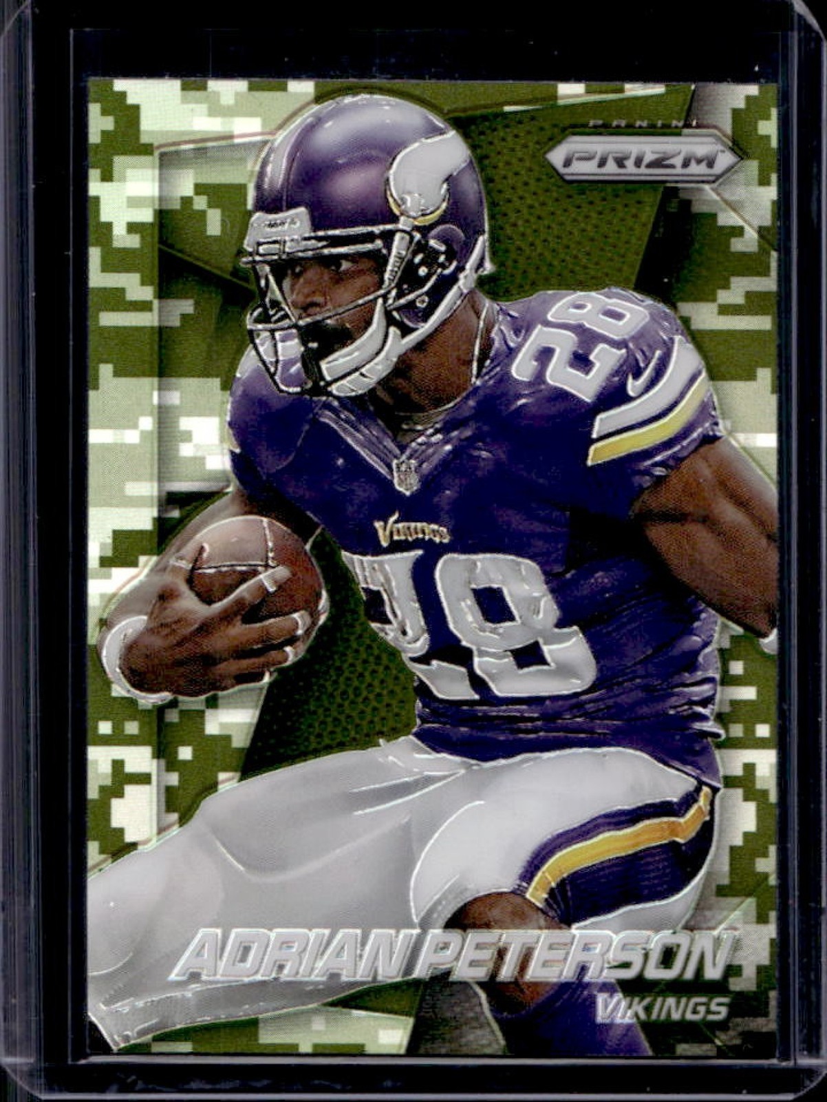 2014 Prizm Adrian Peterson Camo #115 Vikings