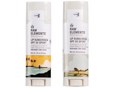 Raw Elements Mike Field Lip Sunscreen - SPF 30, UVA-UVB Protection (2 Pack)