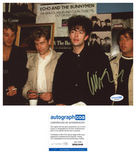 Will Sergeant ‘Echo And The Bunnymen’ Band Guitarist Signed 8x10 Photo ACOA