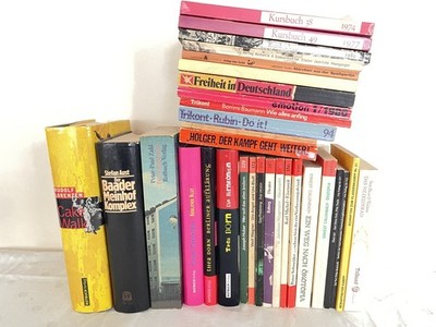 Bücher Kiste - Linke Literatur, Rotbuch + Trikont Verlag - Auflistung im Text