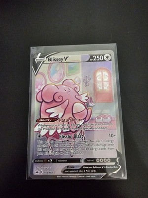 Pokemon TCG Blissey V Alternate Art 183/198 Swsh06 SwSh Chilling Reign