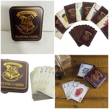 Harry Potter Hogwarts Wizarding World Playing Cards Collectible Tin Case New