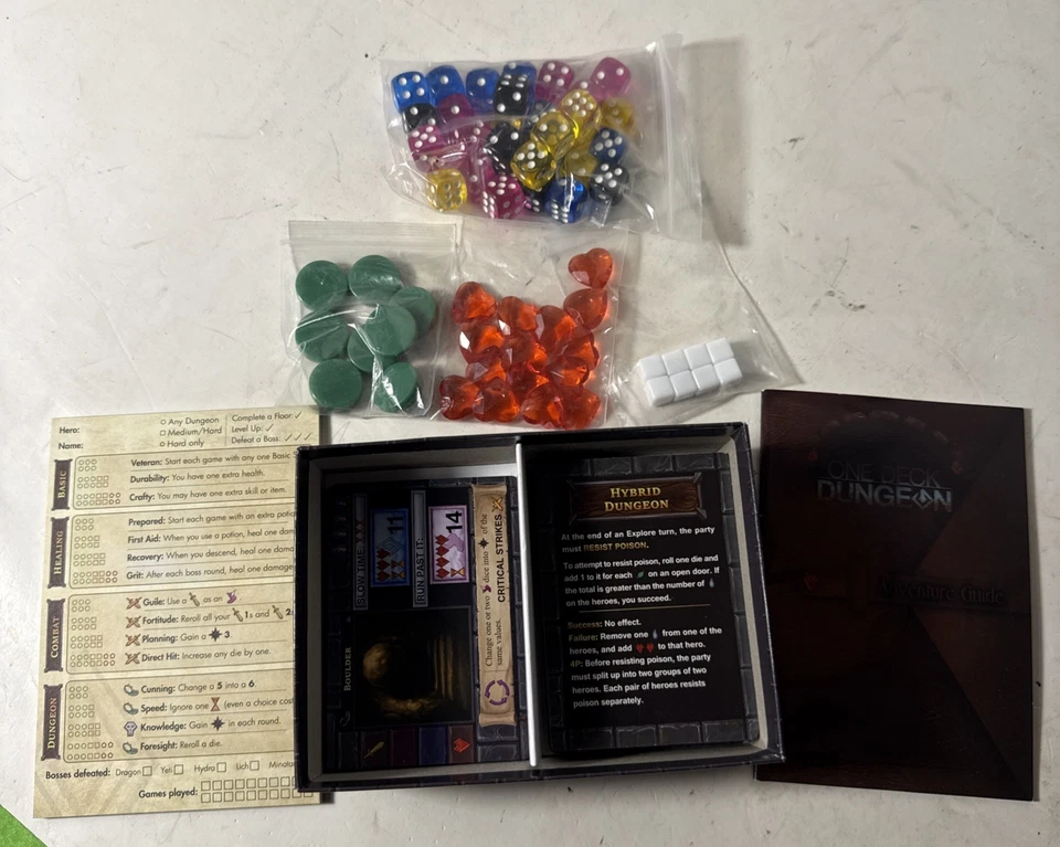 One Deck Dungeon by Chris Cieslik 2016 Asmadi Games Card Game Used - Image 3 of 3