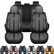 For Toyota Full Set Car Seat Covers Pu Leather Front Rear Back Cushion Protector For Toyota Full Set Car Seat Covers Pu Leather Front Rear Back Cushion Protector