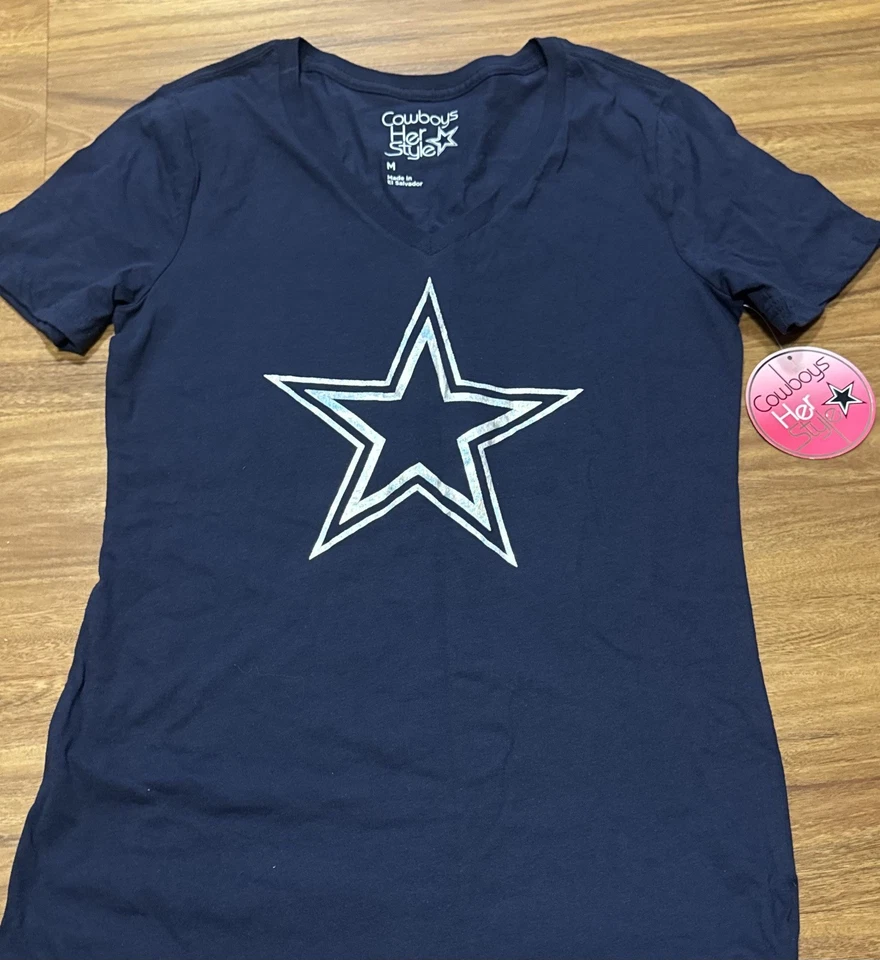 EZEKIEL ELLIOTT 女式球衣 T 恤全新带标签牛仔 M 码 — 第 2/2 张图片