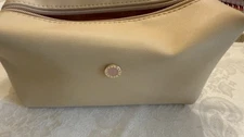 Emirates First Class Amenity Toiletry Bag Bvlgari Bulgari Dopp Kit Cream EMPTY