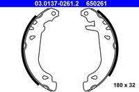 ATE Bremsbackensatz 03.0137-0261.2 FüR ZX N5 N1 N2 N3 Xsara Peugeot 7B 7D 306 7A