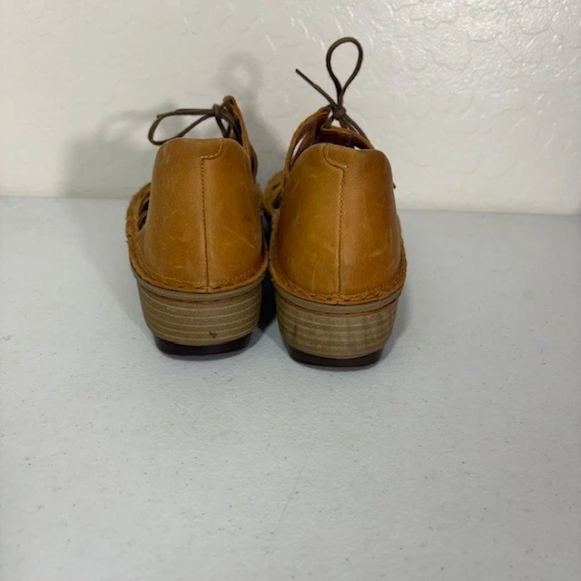 Zapatos Naot Mujer Talla 40 Cuero Marrón Sandalias Gladiador Con Cordones Cómodas Milenrama Foto 4 de 4