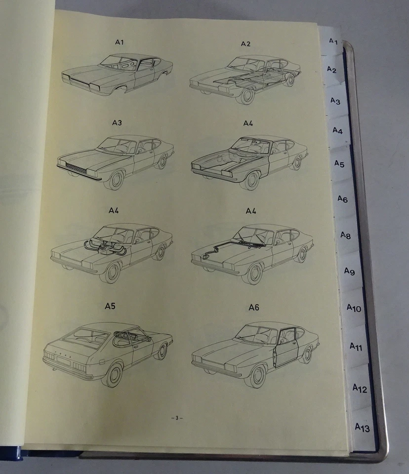 Catalogo Parti / Elenco Ricambi Ford Capri II Dal 1974 - Immagine 3 di 4