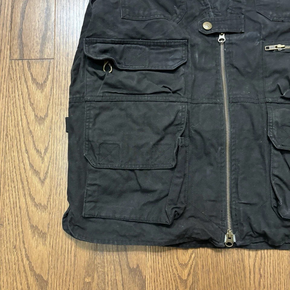 5.11 Tactical Vest Mens Medium Black Tech Shooting Hunting Fishing Zip Pockets  - Image 2 of 4