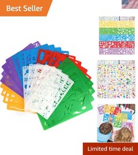 Craft Fun with 25-Pcs Reusable Kids Stencils - Perfect Gift for Young Artists