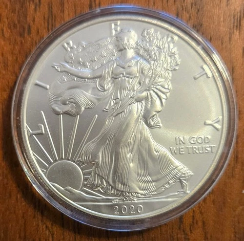 2020 American Silver Eagle 1 Troy Oz. .999 Fine Silver Bullion $1 Coin BU