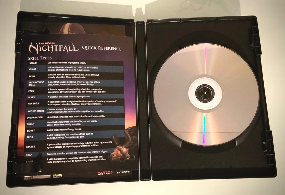 Guild Wars Nightfall Pre-Release Bonus PC | SpellBook +Keyboard shortcuts inc. - Image 3 of 3