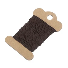 Nylon String, 0.8mm Nylon Cord Satin String Beading String, Brown