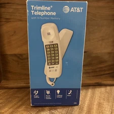 AT&T Tl-210WH Trimline Corded Phone White Brand New Sealed