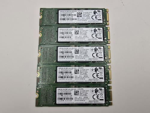 Samsung PM871b 256GB SATA PCie M.2 2280 SSD Solid State Drive Wiped Used - Afbeelding 8 van 8